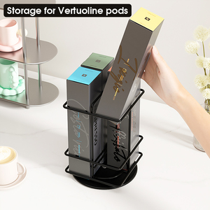 <span class=keywords><strong>Support</strong></span> de rangement rotatif à 360° pour capsules de café Nespresso Original, 40 capsules, tour en fil métallique, <span class=keywords><strong>support</strong></span> de cuisine - Product Image 2