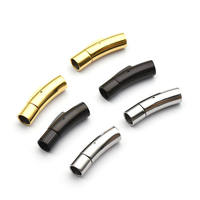 Fermoir à baïonnette en acier inoxydable pour bracelets en cuir, vente en gros d'usine