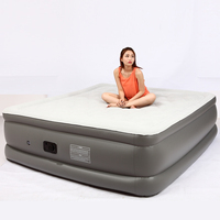 Matelas pneumatique avec pompe intégrée - Matelas gonflable double hauteur pour le camping, la maison et les voyages portables, taille King