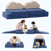 Ensemble de mousse modulaire de nuage doux de créativité de jeu de jeu d'enfants de vente en gros d'usine pour la chambre à coucher et le salon
