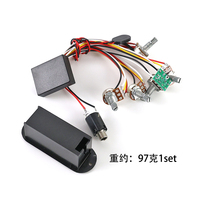 Circuit de préampli pour basse électrique durable avec égaliseur 4/5 bandes, commande de micro à bouton commutable actif/passif, faisceau de câblage pour modification de basse