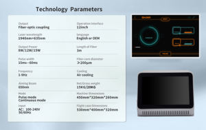 एंडोवेनस थर्मल एब्लेशन 1470nm + 980nm/1940nm vlt डायोड लेजर उत्पादों वैरिकोज़ नस सर्जरी - Product Image 2