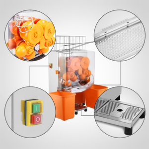 Exprimidor de naranjas comercial, máquina extractora de cítricos Industrial para uso doméstico, restaurante, tienda de alimentos, prensa de frutas de 220V - Product Image 5