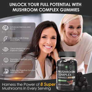 Suplemento personalizado Nootropics Brain Boost 4000mg <span class=keywords><strong>Kombucha</strong></span> Lion's Mane Extract Vegan Mushroom Gummies - Product Image 4
