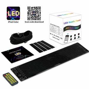 LED Matrix Glow Panel <strong>for</strong> Car Windshield Truck Window Screen Devil Eye <strong>Display</strong> Scrolling LED Signs USB 5V <strong>RGB</strong> Flexible Pixel - Product Image 2