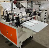 Machine de fabrication de sac en nylon à quatre lignes de chauffage et de coupe à froid pour les sacs de gilet de T-shirt