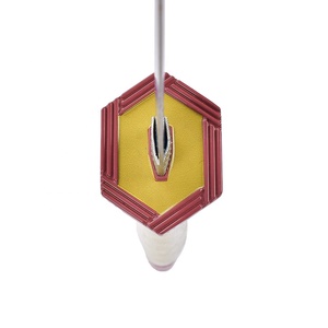 45cm giapponese <span class=keywords><strong>Anime</strong></span> pugnale Giyu Tomioka Nichirin Blade Mini metallo Katana demone Slayer coltello con Display in plastica - Product Image 6