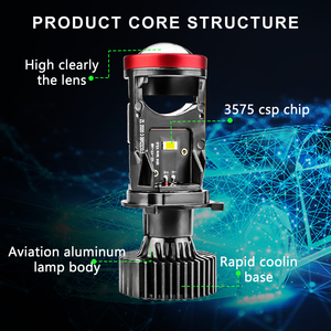 Prix d'usine DGLS, vente chaude, phares de projecteur LED Y7s Y7d <span class=keywords><strong>Y7</strong></span> Bi LED H4 Y6 LED <span class=keywords><strong>Y7</strong></span> Bi LED projecteur Y6 LED phare de voiture - Product Image 3