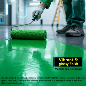 Revestimiento de Piso Epóxico de <span class=keywords><strong>Terrazo</strong></span> Autonivelante y Ecológico para <span class=keywords><strong>Pintar</strong></span> con Brocha o Rodillo, Pintura Líquida Acrílica Resistente al Calor, Revestimiento Plástico - Product Image 4