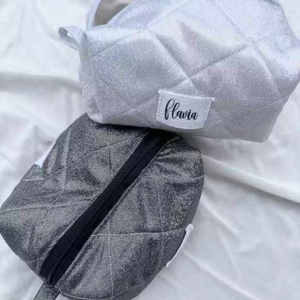 Glitter Foam Nylon Cosmetic Bag Sparking Large Capacity Cosmetic Bags Fashion <b>Makeup</b> Bag for Women Men Travel - Product Image 2