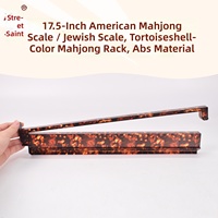 Règle de Mahjong en ABS, durable, facile à nettoyer, avec barre de poussée deux-en-un. Disponible en plusieurs couleurs et motifs (Hawksbill Marble). Jeux.