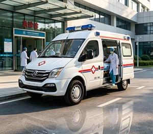 Ambulancia Maxus V80 de Techo Alto con Motor de Gasolina, Vehículo Médico de Emergencia con Luces Azules y Rojas para Transporte de Pacientes - Product Image 1