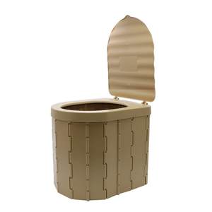 Nouveau <span class=keywords><strong>sable</strong></span> couleur extérieur Camp pliable chariot de <span class=keywords><strong>Golf</strong></span> Portable toilette Camping boîte RV <span class=keywords><strong>d</strong></span>'urgence <span class=keywords><strong>Mini</strong></span> toilettes - Product Image 1