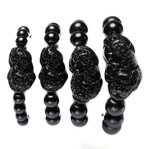 กำไลข้อมือหกคำ<span class=keywords><strong>ม</strong></span>งคลสีทองแฟชั่น กำไล<span class=keywords><strong>ปี่</strong></span>เซียะหินออบซิเดียนสีดำ เครื่องประดับของขวัญสำหรับผู้หญิงผู้ชาย กำไลเสริ<span class=keywords><strong>ม</strong></span>ฮ<span class=keywords><strong>วง</strong></span><span class=keywords><strong>จุ</strong></span>้ย - Product Image 2