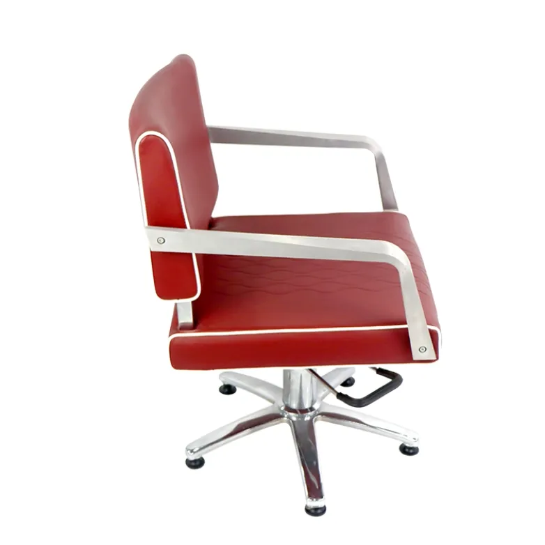 Kursi Salon penata rambut, kursi tata rambut Salon merah nyaman desain baru kualitas tinggi