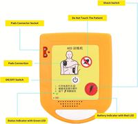 Appareil de formation AED miniature portable KyrenMed avec électrodes d'entraînement, défibrillateur externe automatique AED
