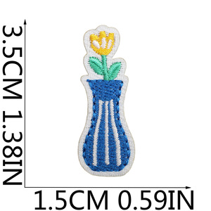 Мини вышитые тканевые патчи, милые маленькие наклейки для наклеек, самодельная тесьма для украшения воздушного шара - Product Image 6