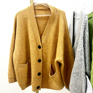 Precio al por mayor de fábrica Spring <span class=keywords><strong>Boutique</strong></span> Girls Long Knit Cardigan Sweater Abrigo largo Mixed Bale Ropa usada - Product Image 1