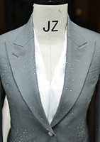 Jaket wol wanita, grosir 2025 ukuran Plus Single Breasted jaket bisnis Solid gaya dengan depan lipit harga murah