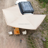 Haute qualité étendu 270 degrés auvent vitesse ventilateur vitesse tige ouverte gratuit extérieur route Camping voyage voiture côté tente pour Camping