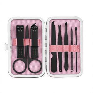 12 in 1 Stainless Steel <b>Manicure</b> Pedicure <b>Kit</b> with Nail Clippers File Tools in Black Case Portable for Adults Classic Style - Product Image 5