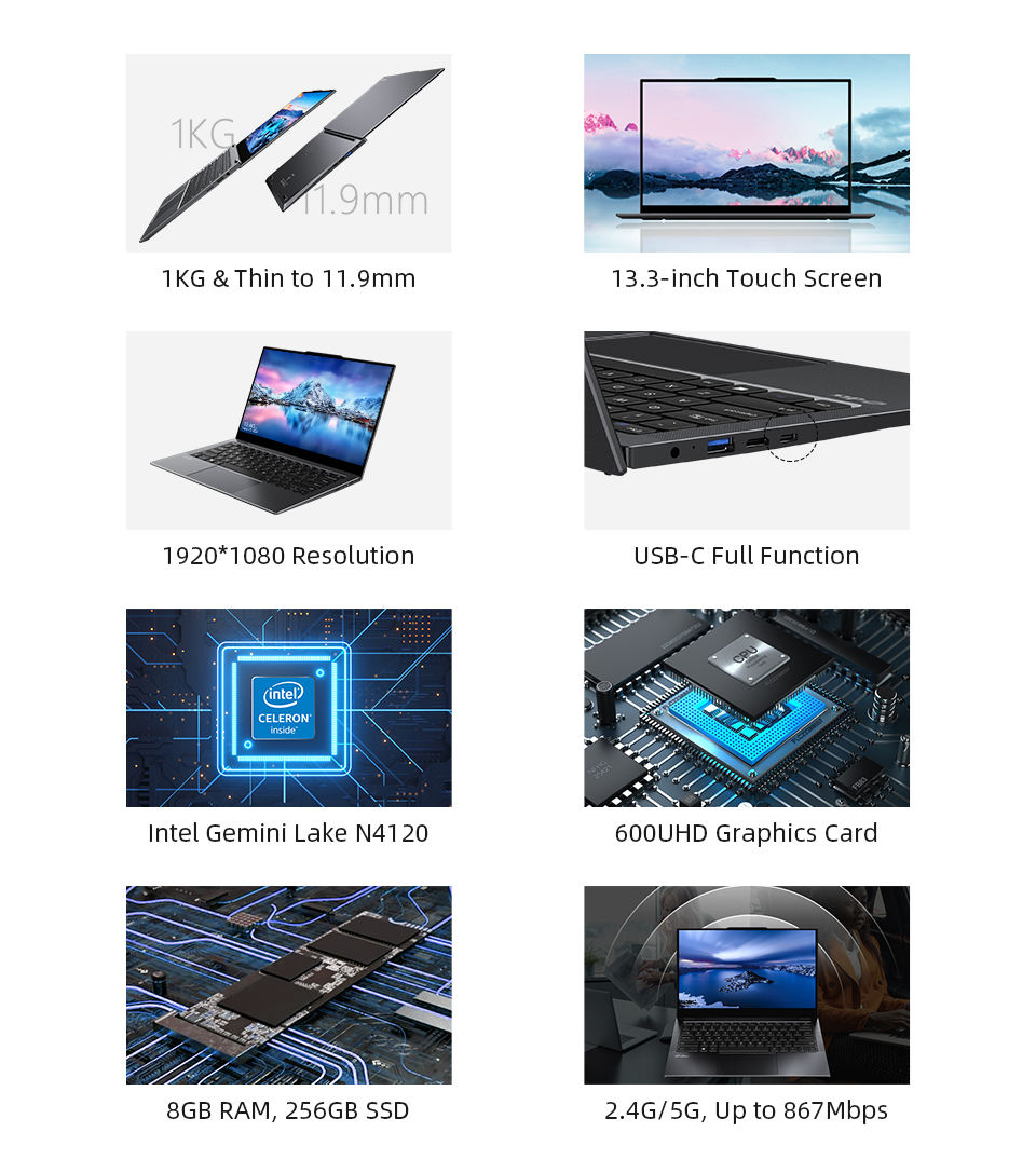 Touchscreen Laptop CHUWI LarkBook 13.3