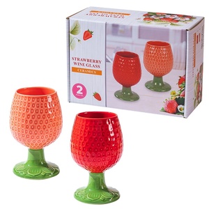 Copas de Vino y Tazas de Café de Cerámica Creativas - Gran Capacidad, Diseño Nórdico Portátil, Aptas para Vino/Café/Leche/Jugo, en Stock - Product Image 1