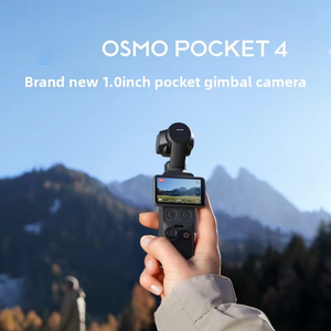 กล้องแอคชั่น <span class=keywords><strong>Osmo</strong></span> Pocket 4 PTZ รุ่นล่าสุด ป้องกันการสั่นไหว CMOS 4K Ultra HD โฟกัสอัจฉริยะ กล้องกิมบอลพกพาแบบหมุนได้ สำหรับ Vlog - Product Image 2