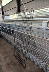 Pannelli Grigliati Metallici 3x7 con Supporti, Verniciati a Polvere Bianca Resistente, Espositori Durevoli per Negozi di Utensili e Artigianato - Product Image 2