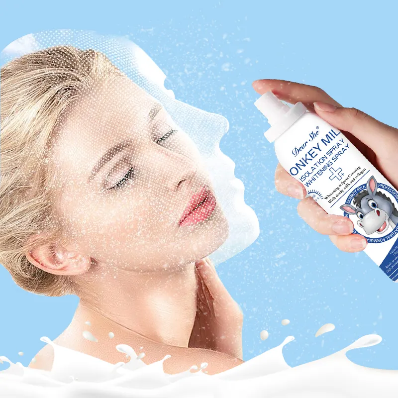 Maatwerk Ezelmelk 150Ml Hydraterende Isolatie Beschermende Zonnebrandspray Whitening Gezicht Ondersteuning Aangepaste Diensten