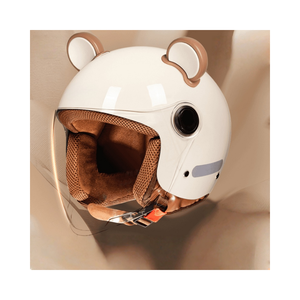 Medio <span class=keywords><strong>casco</strong></span> de motocicleta <span class=keywords><strong>para</strong></span> bicicletas Cruiser, ABS aprobado por DOT, diseño de cara abierta con sistema de ventilación avanzado - Product Image 3