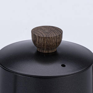 Cafetera de Goteo de Acero Inoxidable con Tapa de 600 ml, Boquilla Estrecha y Larga de Teflón, Mango de Madera, Cafetera de Vertido - Product Image 3