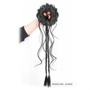 Peluca de cola de caballo de marca nacional Flower Bud Dragon Beard, cabello Remy largo, resistente al calor, modelo Miss Wig PY620 22 - Product Image 2