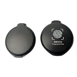 Tampon encreur d'empreintes digitales à encre non toxique noire ronde personnalisée de 40mm <span class=keywords><strong>Tampons</strong></span> <span class=keywords><strong>encreurs</strong></span> pour empreintes digitales de notaire d'avocat - Product Image 5