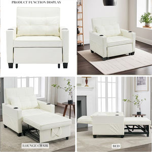 Canapé-lit simple haut de gamme en similicuir, design moderne, multifonctionnel, idéal pour villa et parc, vente OEM à prix avantageux - Product Image 5