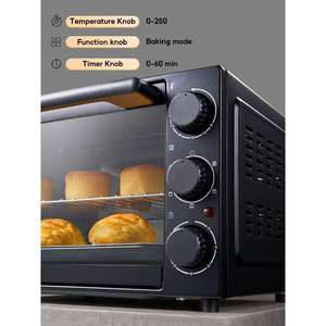 Horno Eléctrico Profesional de 25L, Horno Eléctrico de Gran Capacidad con Doble Función para Panadería y Uso Familiar - Product Image 4