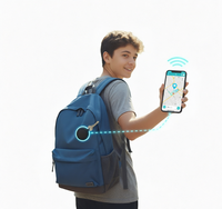 Mini traceur GPS dissimulé BLE 1000 mAh, localisateur portable anti-perte pour sac d'école, chaussures, enfants, étudiants, sécurité, lecture sur le cloud