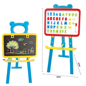 2合1儿童磁性绘图板塑料干式橡皮擦写板，适用于1-<span class=keywords><strong>3</strong></span>岁儿童教育学习功能 - Product Image 1