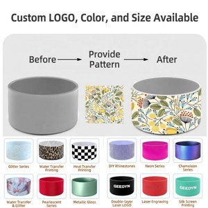Funda Protectora de Silicona de Grado Alimenticio Multiusos para la Base de Vasos |   Protector de Base para Portavasos Aislante con Impresión Personalizada, Ecológico - Product Image 3