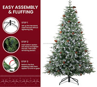 Haute qualité artificielle 6 FT 180 CM belle conception usine directement en gros peinture luxe PE PVC arbre de noël pour la décoration