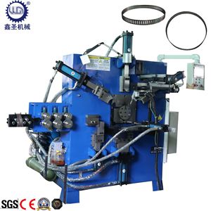 Source manufacturer directly supplies fully automatic hydraulic 2.5mm stainless steel flat bar <b>ring</b> forming and laser welding in - Product Image 5