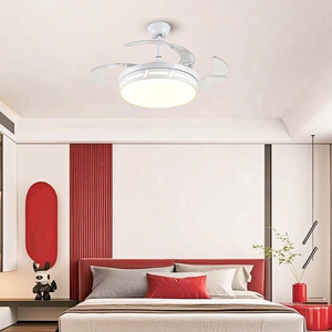 Ventilador de techo Lámpara de 36 pulgadas con candelabro LED Ventilador de control remoto Ventilador LED RGB de 3 velocidades <span class=keywords><strong>Abanico</strong></span> De Techo - Product Image 2