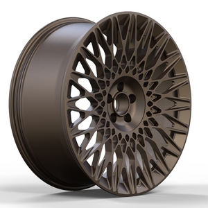 Cerchi in Lega di Alluminio Forgiato Nero Lucido da 17, 18, 19, 20, <span class=keywords><strong>21</strong></span> e 22 Pollici, Design a Raggi Classico, Garanzia di 5 Anni, Tipo Universale - Product Image 3