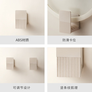 Wall Mounted Pot Lid Rack Rectangle Easy Cleaning Kitchen Storage Organizer - Product Image 3