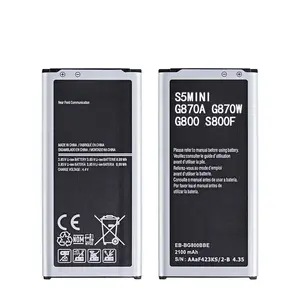 Batería de repuesto Original para Samsung GALAXY S5 mini, S5MINI G870A G870W, SM-G800F, EB-BG800BBE auténtica, 2100mAh