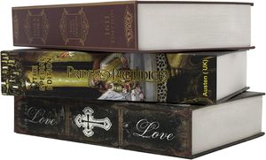 <span class=keywords><strong>Coffre</strong></span>-<span class=keywords><strong>fort</strong></span> en forme de livre en papier véritable, creux avec compartiment secret, verrouillage à clé - Product Image 4