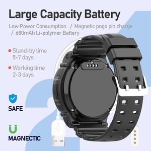 2024 Mới Tùy Chỉnh Thẻ Sim Định Vị Trẻ Em Smartwatch Cuộc Sống Lâu Dài Đầy Đủ Xem Hiển Thị Thời Gian Thực Cuộc Gọi Không Thấm Nước Trẻ Em Smartwatch - Product Image 6