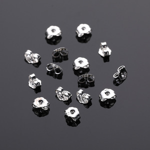 Supports de boucles d'oreilles en forme de papillon, en cuivre électroplaqué, pour la fabrication de boucles d'oreilles, apprêts de bijoux plaqués argent 925 - Product Image 2
