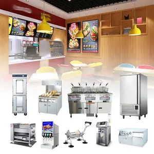 Chefmax Commerciële Kfc Mcdonalds Burger Restaurant Keuken Volledige Set Fast Food Apparatuur