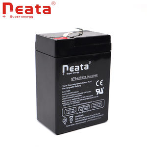 Neata מכירה לוהטת נטענת סוללה 6v4ah אטום עופרת חומצת סוללה עבור חשמלי צעצוע רכב פנל סולארי מערכת - Product Image 1